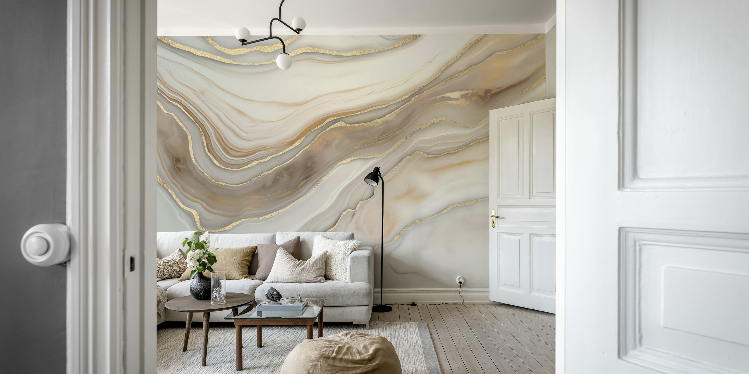 Luxury wallpaper installation example 2