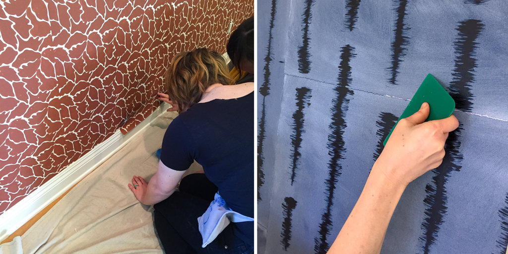 Luxury wallpaper installation example 4
