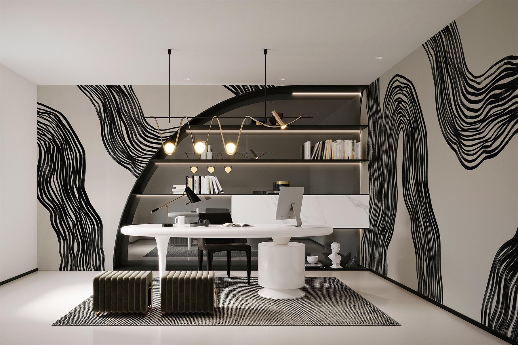 Luxury wallpaper installation example 5